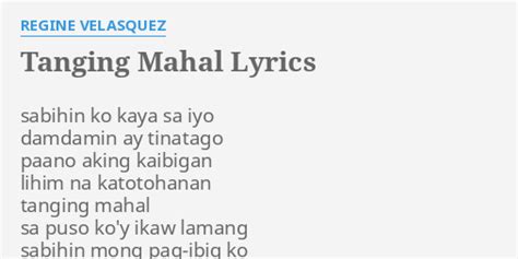 mahal kong maynila lyrics|tanging mahal lyrics.